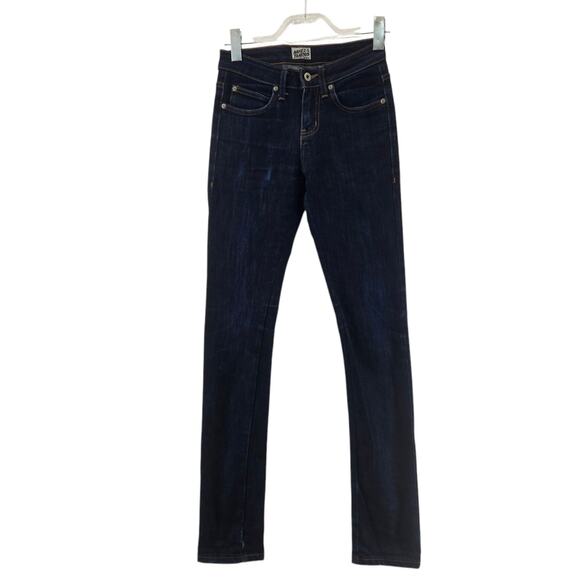 Naked & Famous Jeans Mens 27 Raw Japanese Denim Dark Wash Indigo Power Stretch - Picture 1 of 13